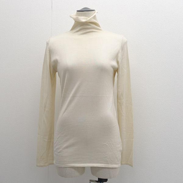 BRUNELLO CUCINELLI / ブルネロクチネリ  ハイネックニット/ハイゲージニット/カシミヤ混/アイボリー/L レディース 中古 BRUNELLO CUCINELLI / ブルネロクチネリ ◇ハイネックニット