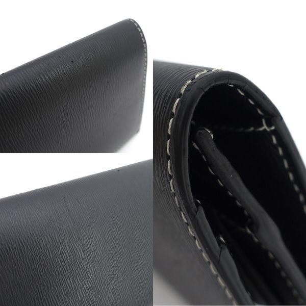 BURBERRY / バーバリー ◇二つ折り長財布/ロゴ/レザー/ブラック