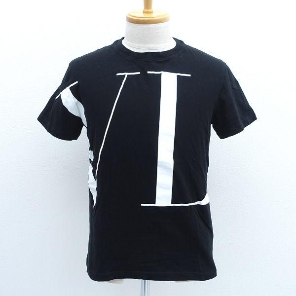 VALENTINO / ヴァレンティノ ◆Ｔシャツ/VLTN 両面ロゴ/ブラック/サイズS QV0MG14D57F メンズファッション 【中古】