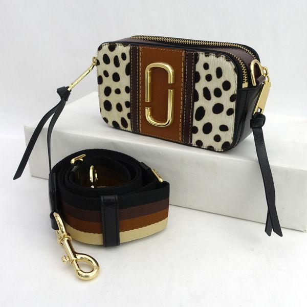 MARC JACOBS / マークジェイコブス ◆スナップショット/ショルダーバッグ/ダルメシアンブラウン レディースファッション