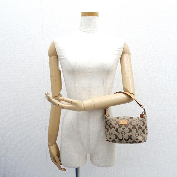 希少✨ COACH コーチ アクセサリーポーチ シグネチャー ブルー系 美品 COACH コーチ 42039 シグネチャー アクセサリーポーチ