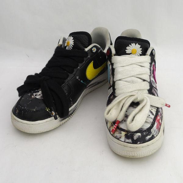 NIKE × PEACEMINUSONE ◆エアフォース1/AIR FORCE 1 07/パラノイズ/24.5cm AQ3692-004 レディースファッション 【中古】