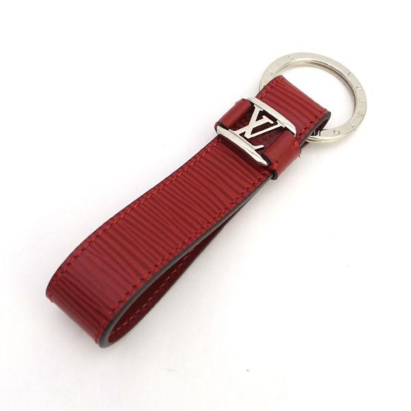 LOUIS VUITTON / ルイヴィトン ◆ポルトクレ ドラゴンヌ LVロゴ キーリング エピ レッド シルバー  M67216 ブランド【中古】