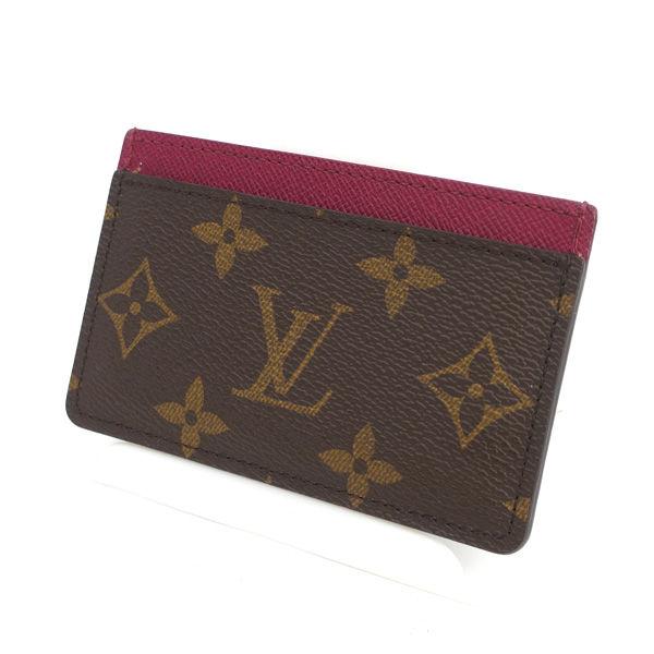 LOUIS VUITTON / ルイヴィトン ◆ポルトカルトサーンプル カードケース モノグラム フーシャ M60703 ブランド【中古】