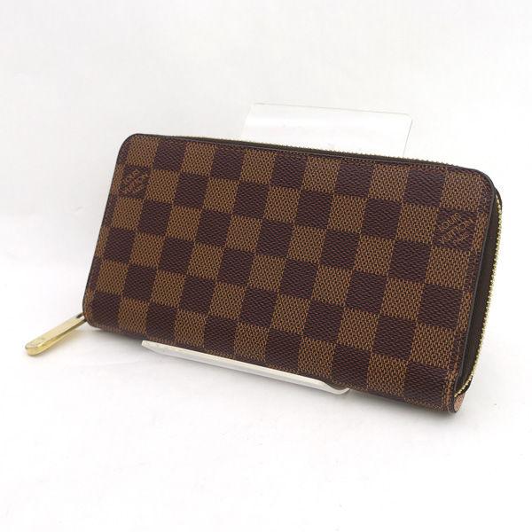 LOUIS VUITTON / ルイヴィトン ◆ジッピー ウォレット ラウンドファスナー 長財布 ダミエ ローズバレリーヌ N60046【中古】
