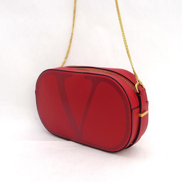 RED VALENTINO（レッドヴァレンチノ）　本革チェーンバック VALENTINO(ヴァレンティノ) Vロゴチェーン バッグ ショルダーバッグ