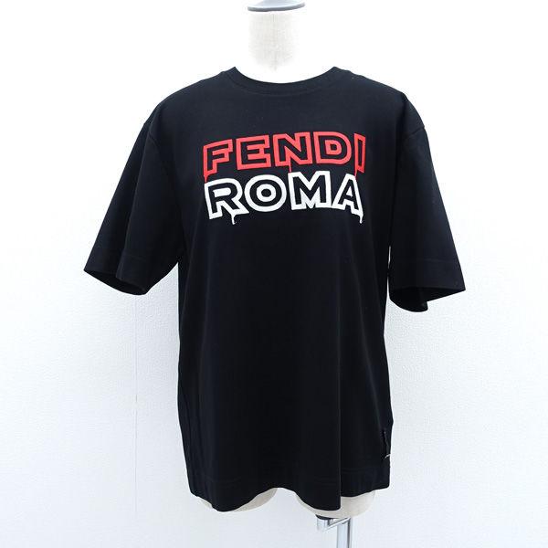 FENDI / フェンディ ◆MARC JACOBS コラボ ROMA エンブロイダリー Tシャツ  FY0936 ANG6 ブランド【メンズ/男性/紳士】【中古】