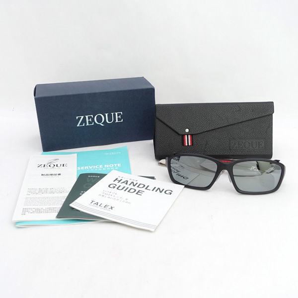 Zeque　ゼグー ◆サングラス/HOVER D1966/TALEXレンズ/ブラック×レッド メンズファッション【サングラス/メガネ】 【中古】