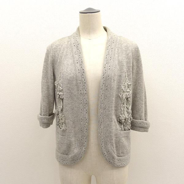 CHANEL / シャネル ◆カシミヤ 七分袖カーディガン Size：38 P37887K02556 ブランド【レディース/LADY/女性/婦人】 【中古】