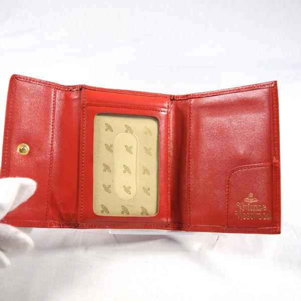 【Vivienne Westwood】 エナメル 3つ折り財布 オーブ レッド Vivienne Westwood / ヴィヴィアンウエストウッド □エナメル)オーブ