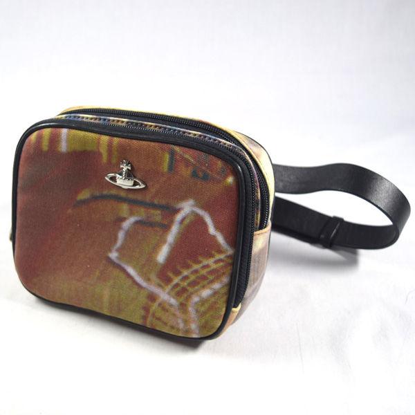 Vivienne Westwood / ヴィヴィアンウエストウッド ■ヴィンテージ オーブ ボディバッグ キャンバスレザー 【鞄/カバン】【中古】