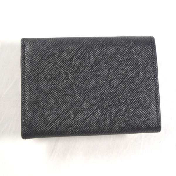 新品未使用アニエスベーレザー財布コンパクトウォレット黒ブラック-