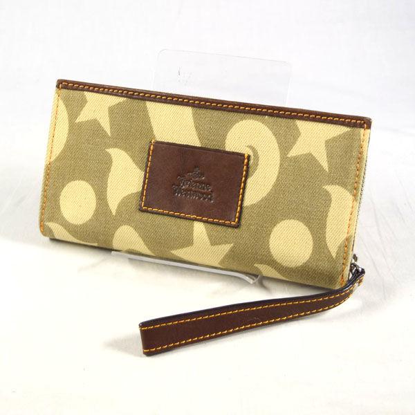 Vivienne Westwood / ヴィヴィアンウエストウッド ■ラウンドファスナー長財布 キャンバスレザー 【財布/ウォレット】【中古】の通販は