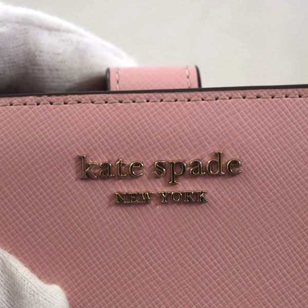 Kate Spade / ケイトスペード □二つ折り 財布 PVC ピンク ブランド