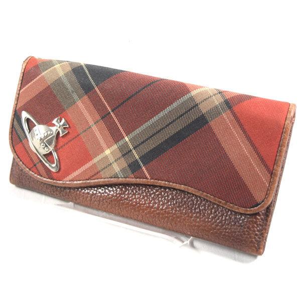 美品‼　ヴィヴィアンウエストウッド 長財布 キャンバス　オーブ Vivienne Westwood】オーブ キャンバス 長財布 ウォレット 【公式通販】