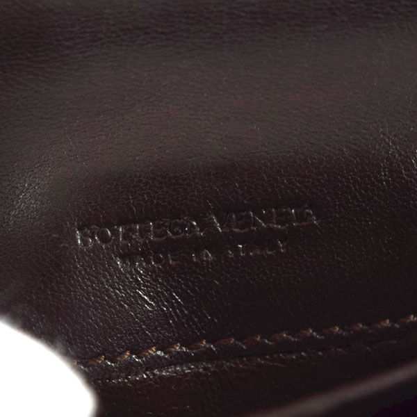 BOTTEGA VENETA / ボッテガヴェネタ ■ イントレチャート 二つ折り長財布 レザー ブラウン 財布 / サイフ / ウォレット / wallet / コイン ブランド  [0990009998]