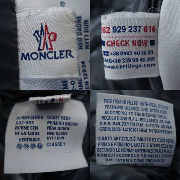 MONCLER / モンクレール □ダウンジャケット ZIN サイズ0 ブラック ...