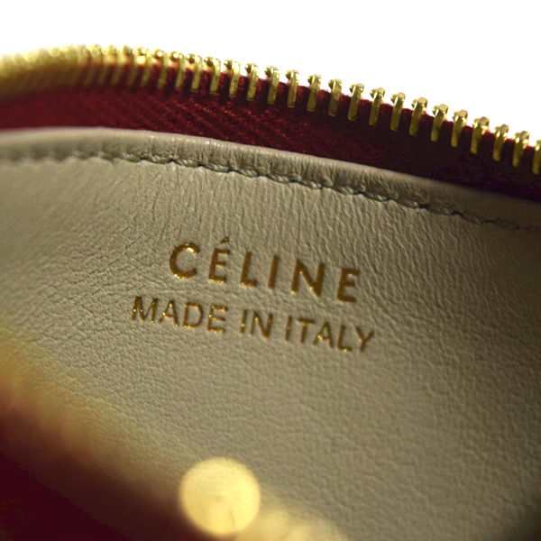 CELINE / セリーヌ ■ 小銭入れ レザー ボルドー系 財布 / サイフ / ウォレット / wallet / コイン ブランド  [0990010530]