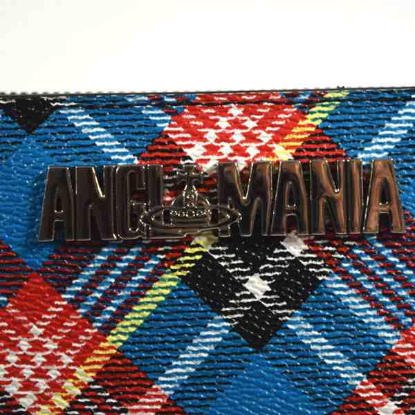 Vivienne Westwood Anglomania □SHUKA TARTAN ラウンドファスナー長財布 チェック柄 マルチカラー VW1  【中古】