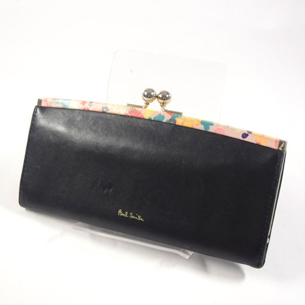 Paul Smith / ポールスミス ■がま口長財布 レザー ブラック ブランド【財布/サイフ/ウォレット/wallet/コイン】 【中古】 ｜au  PAY マーケット