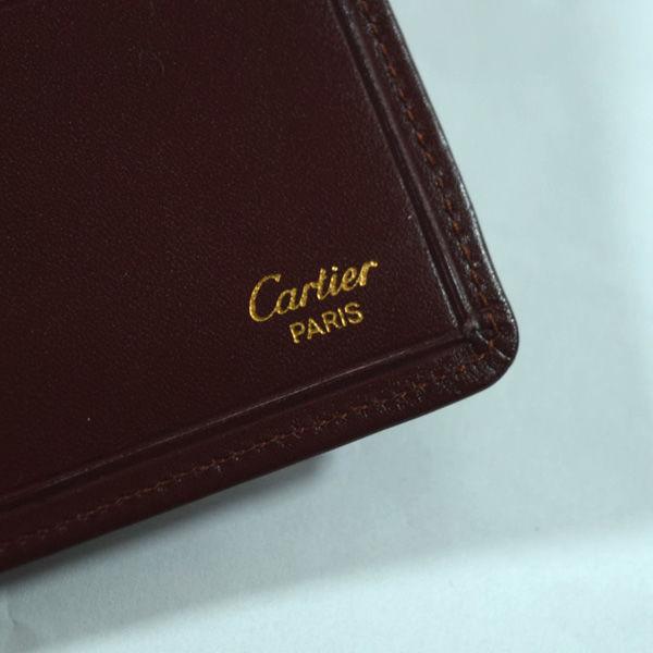 Cartier / カルティエ □財布 札入れ レザー ボルドー ブランド