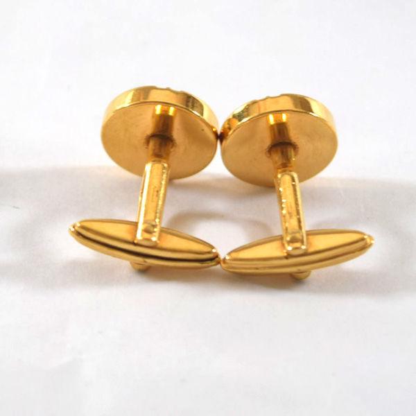 ☆dunhill ダンヒル カフリンクス ビジネス ゴールドカラー DUNHILL / ダンヒル □カフス カフリンクス ゴールドカラー シルバー