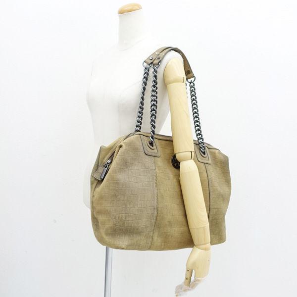 Tory Burch ベージュ レザー ショルダーバッグ