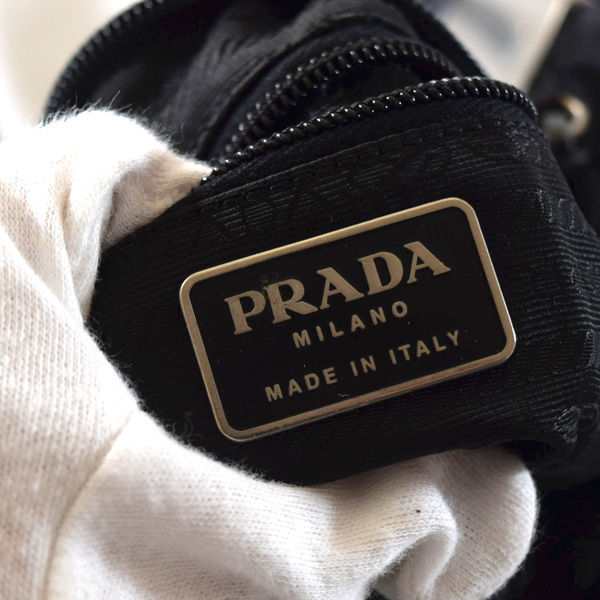 PRADA / プラダ ■セミショルダーバッグ ナイロン ブラック B8843 ブランド【バッグ/バック/BAG/鞄/カバン】 【中古】 ｜au  PAY マーケット