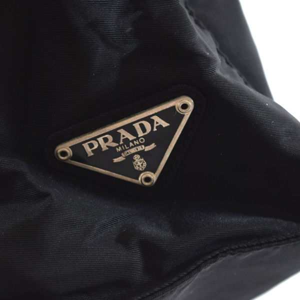 PRADA / プラダ  バッグ ナイロン 黒 ハンドバッグ プラスチックハンドル ブランド   [0990011984]