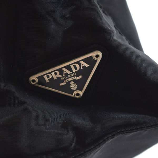 PRADA / プラダ □バッグ ナイロン 黒 ハンドバッグ プラスチック