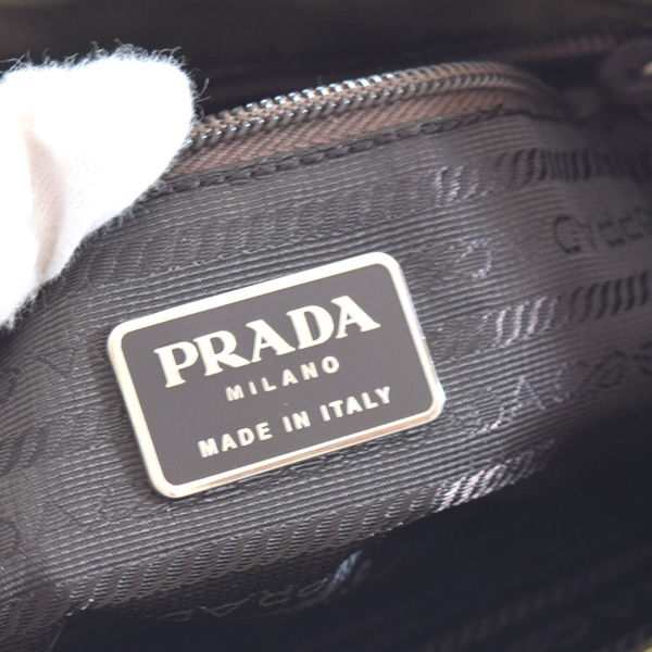 PRADA / プラダ □ハンドバッグ テスート プラスチックハンドル