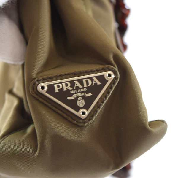 PRADA / プラダ □ハンドバッグ テスート プラスチックハンドル