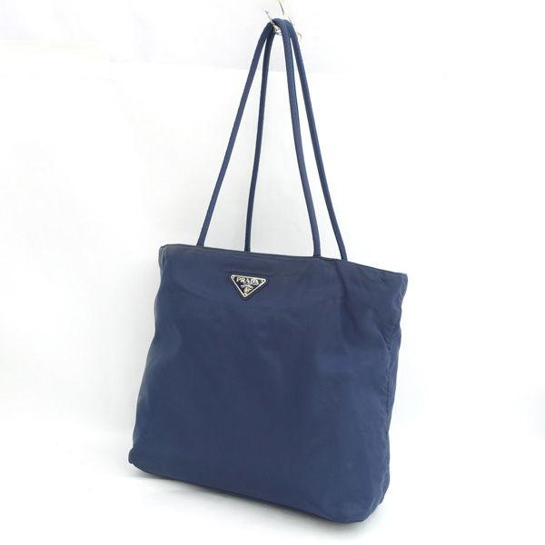 PRADA / プラダ ■トートバッグ  ネイビー ブランド【バッグ/バック/BAG/鞄/カバン】 【中古】