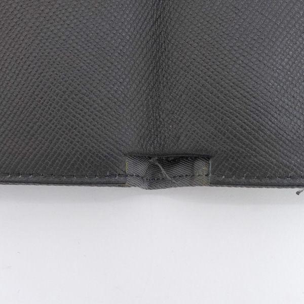 PRADA / プラダ □メモ メモカバー 札入れ 財布 グレー 黒 ブランド