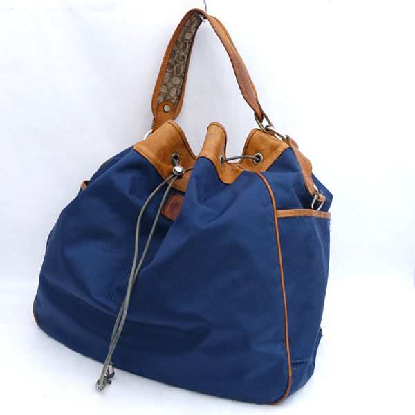 Orobianco / オロビアンコ ■ワンショルダーバッグ　ネイビー　ブラウン ブランド【バッグ/バック/BAG/鞄/カバン】 【中古】 の通販は