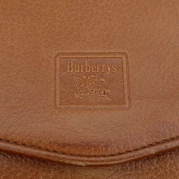 BURBERRY / バーバリー □レザー ショルダーバッグ ブラウン ブランド