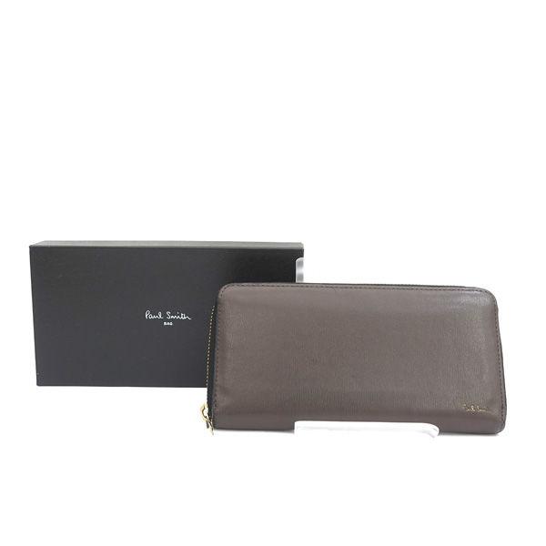 Paul Smith / ポールスミス □ラウンドファスナー 長財布 レザー