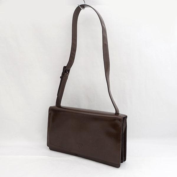 PRADA / プラダ ■ショルダーバッグ PVC ブラウン ブランド【バッグ/バック/BAG/鞄/カバン】 【中古】