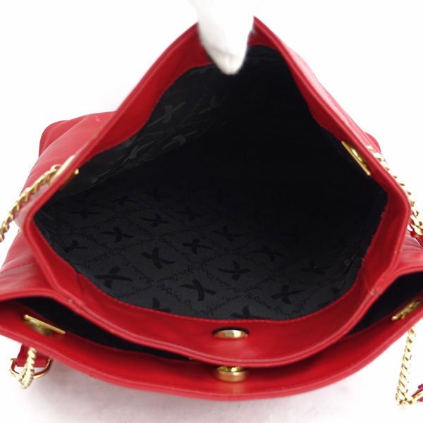 Paloma Picasso / パロマ ピカソ ■ショルダーバッグ レザー レッド ゴールド ブランド【バック/BAG/鞄/カバン】 【中古】  ｜au PAY マーケット