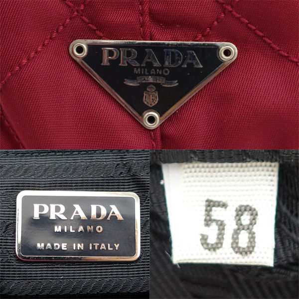 PRADA / プラダ □ショルダーバッグ ナイロン レザー レッド ブラック B9975 ブランド【バック/BAG/鞄/カバン】 【中古】  の通販はau PAY マーケット - アーチェリー | au PAY マーケット－通販サイト