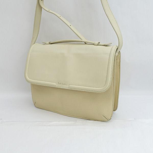 Paul Smith / ポールスミス ■ショルダー バッグ レザー ホワイト  ブランド【バッグ/バック/BAG/鞄/カバン】 【中古】 の通販は 5,350円