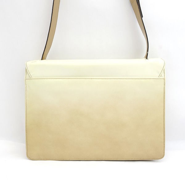 PRADA / プラダ □エナメル ショルダーバッグ ベージュ