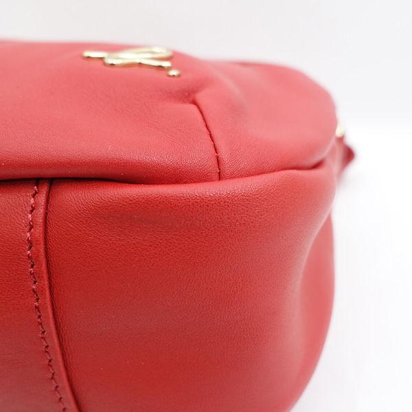 agnes b. 赤 レザー ショルダーバッグ agnes b. b / アニエスベー ショルダーバッグ レザー レッド