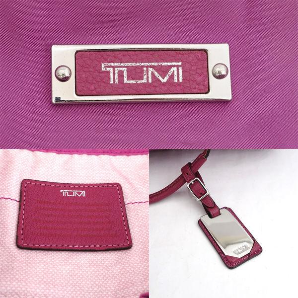 TUMI / トゥミ □トートバッグ ビジネス ナイロン レザー ピンク系