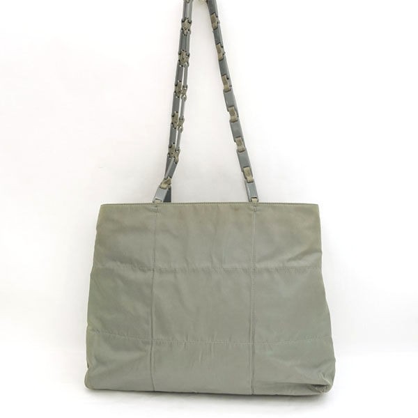 PRADA / プラダ □トートバッグ レザー プラスチックハンドル
