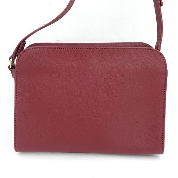 Paul Smith / ポールスミス ■ショルダーバッグ PVC  ハラコ（ピンク×ブラウン　豹柄）　ワインレッド　 ブランド 【中古】 Paul Smith / ポールスミス □ショルダーバッグ PVC ハラコ（ピンク