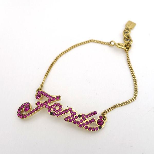 【超美品⭐︎】フェンディ　ロゴブレスレット 楽天市場】FENDI(フェンディ) ロゴプレート チェーンブレスレット