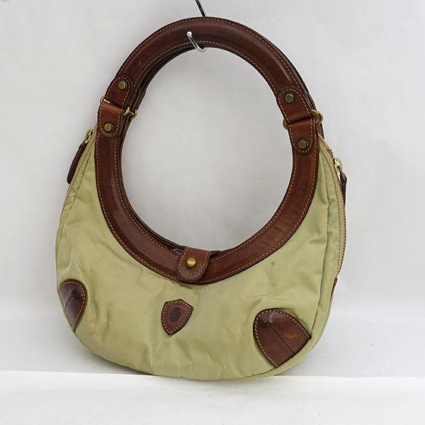 Felisi / フェリージ ■ミニバッグ レザー ナイロン  ベージュ  茶 セミショルダー 【バッグ/カバン】 【中古】 の通販は