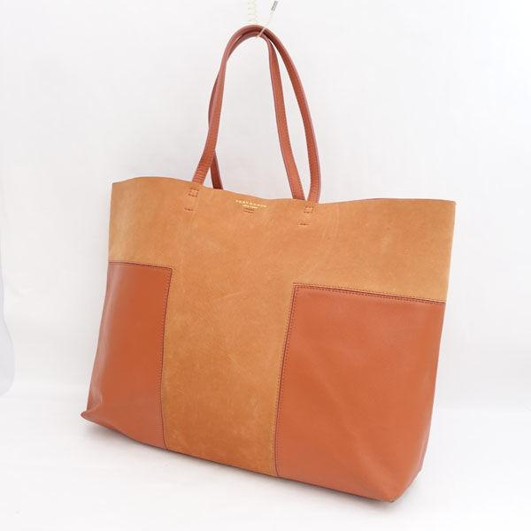TORY BURCH/トリーバーチ■トートバッグ セミショルダー レザー 薄レンガ色【バッグ/カバン】【中古】【代引不可】【同梱不可】