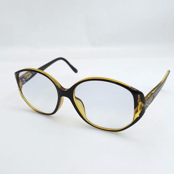 Christian Dior / クリスチャンディオール ■ヴィンテージ 度入り眼鏡 オーストリア製　ブラック　イエロー ブランド【中古】